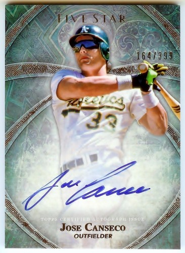 2018 Jose Canseco auto ホゼカンセコ 直筆サイン JOSE CANSECO Signature Card AUTO signed Autographed 40/40 | eBay
