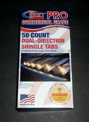 Titan Pro 50 count Commercial Grade Dual-Direction Shingle Light Tabs (1 BOX)