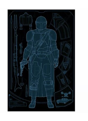 MONDO - DATABASE 001 THE MANDALORIAN VARIANT Phantom City Creative Poster x/145