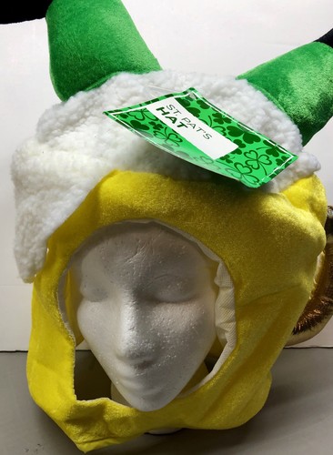 NEW Top Hat  Green Festive St. Patricks Pattys Prop Accessory Beer Mug Face