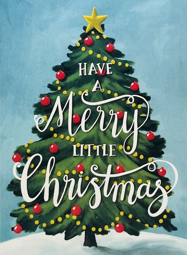 Christmas Card Embossed Festive Christmas Tree Design Design Card NEW