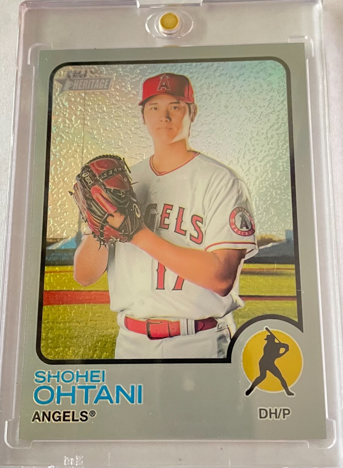 2022 TOPPS HERITAGE SILVER CHROME SHOHEI OHTANI /373 #150