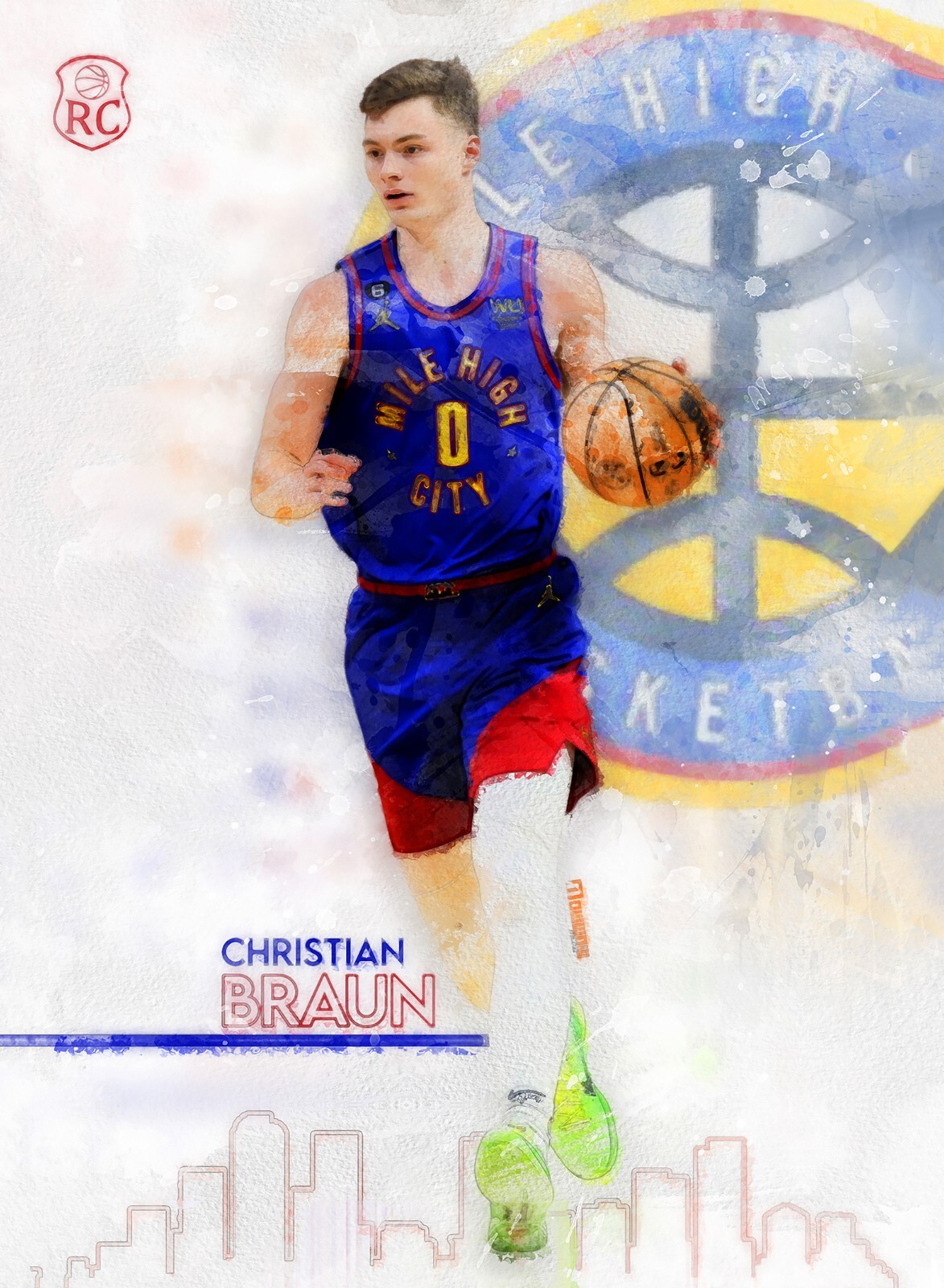 Christian Braun Sketch Card #ed/25 John Rudolph Signed SSP
