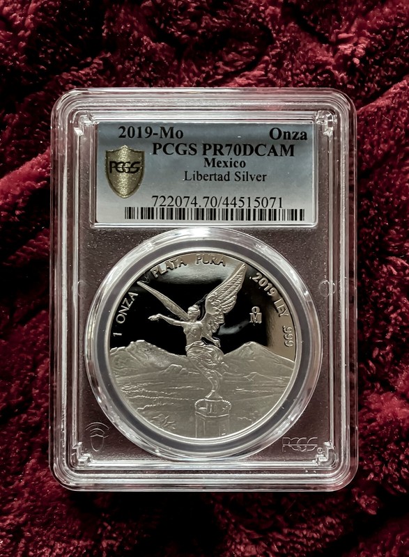 Mexico Libertad 2019 Pcgs 70dcam Proof Population 20 1 Oz Argent