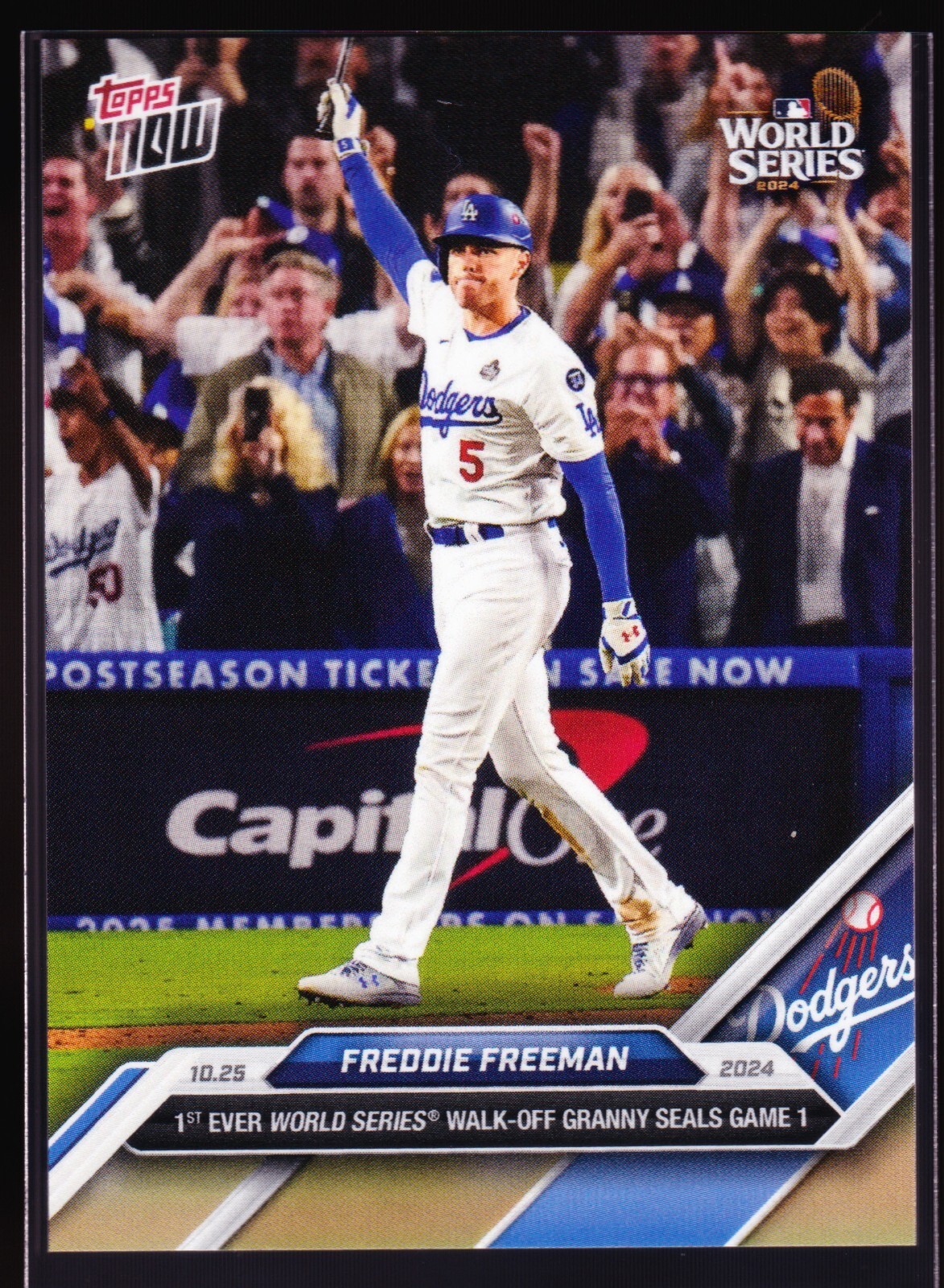 FREDDIE FREEMAN LA DODGERS バット Freddie Freeman 2025 Topps Series 1 Team Logo Parallel Color