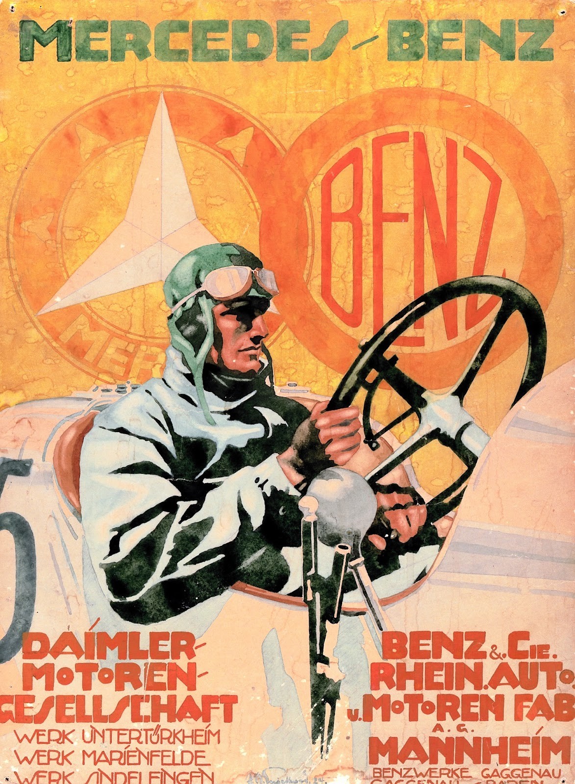 1962 ☆[65119・ポスター] 1950年代 メルセデス・ベンツ(Mercedes-Benz