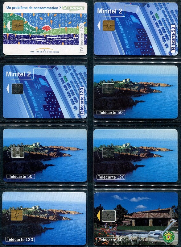 France - Lot De 8 Cartes TéLéPhoniques AnnéE 1994 (Entre F501 Et F506)