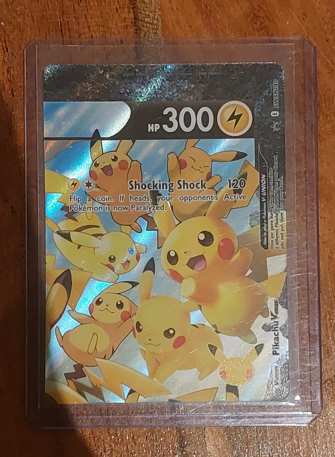 MINT Pikachu V-Union (TOP-RIGHT) SWSH140 HOLO PROMO - WITH