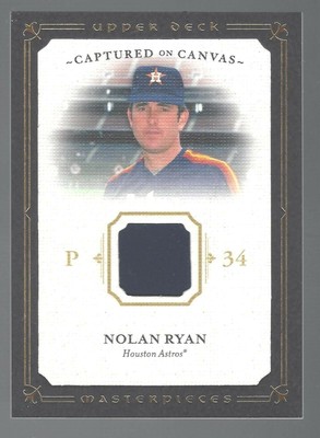 Nolan Ryan 2008 UD Masterpieces Captured on Canvas Card# CC_NR