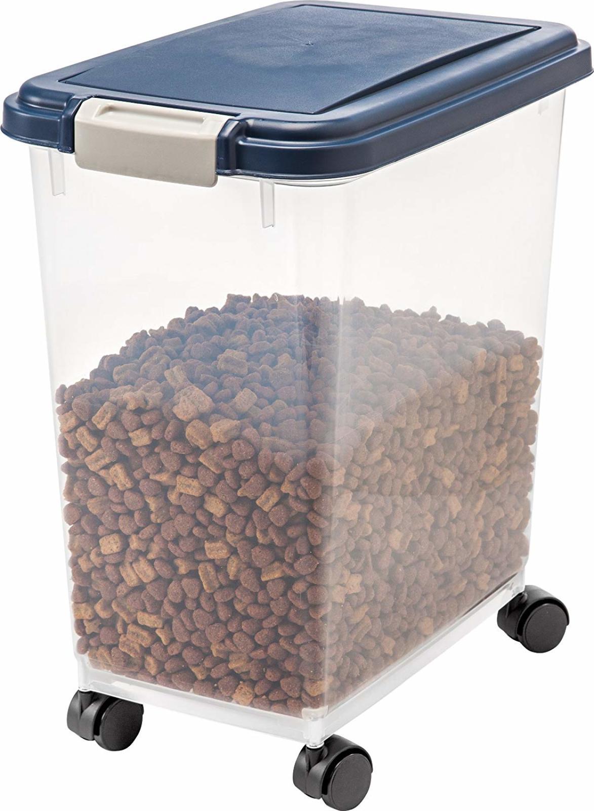 Details About 25 Lb Airtight Pet Food Storage Container Cat Bird Dog Bin