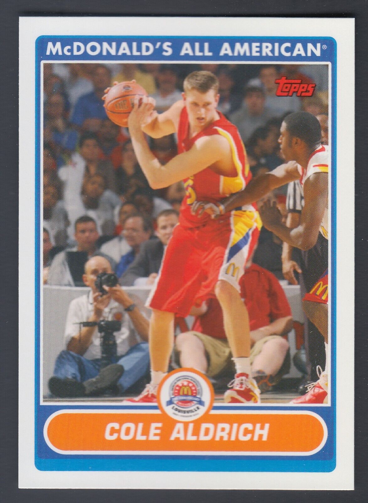 2007 TOPPS MCDONALDS COLE ALDRICH TRUE ROOKIE MINT RARE 1ST CARD EVER MADE HTF!!. rookie card picture