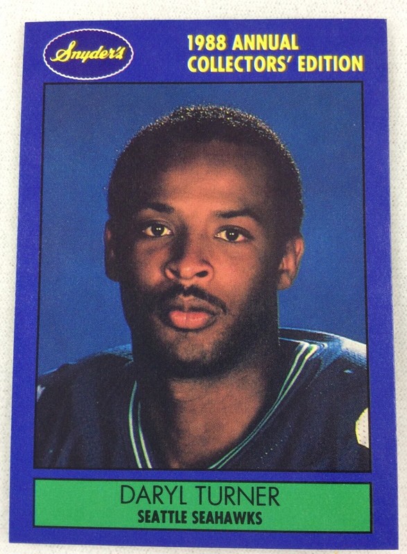 NFL 1988 Snyder's Seattle Seahawks Football Card - Daryl Turner