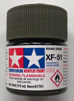 Tamiya 81751 Acrylic Mini XF-51 Khaki Drab 10ml