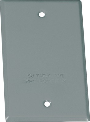 Sigma Engineered Solutions, Gray 14240 1-Gang Rectangular Stamped Weatherproo...