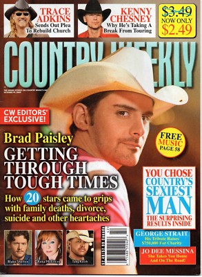 Country Weekly Magazine October 19 2009 Brad Paisley Sexiest Man Ricky Skaggs