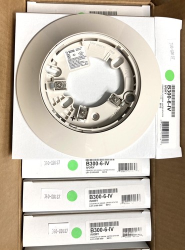 Sensor B300-6-iv Fire Alarm Smoke Detector Base, Ivory