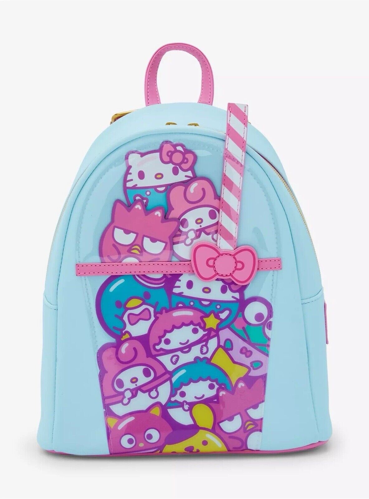 Loungefly Hello Kitty ハンドバッグ(レア商品) Loungefly Sanrio Hello Kitty Tattoo Allover Print Womens