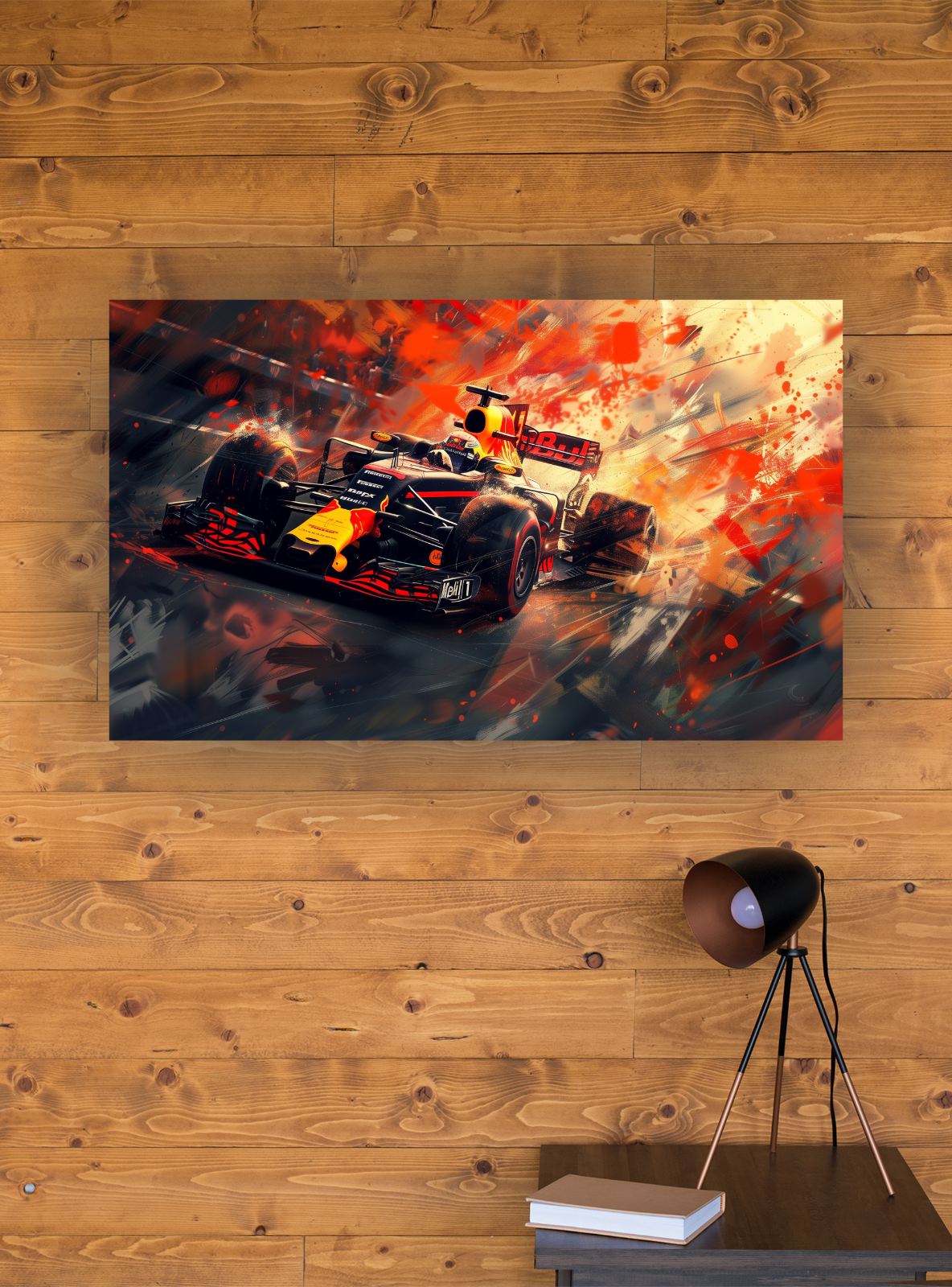 FORMULA 1 F1 RED BULL RACING  STRETCHED  CANVAS WALL ART READY TO HANG CP187