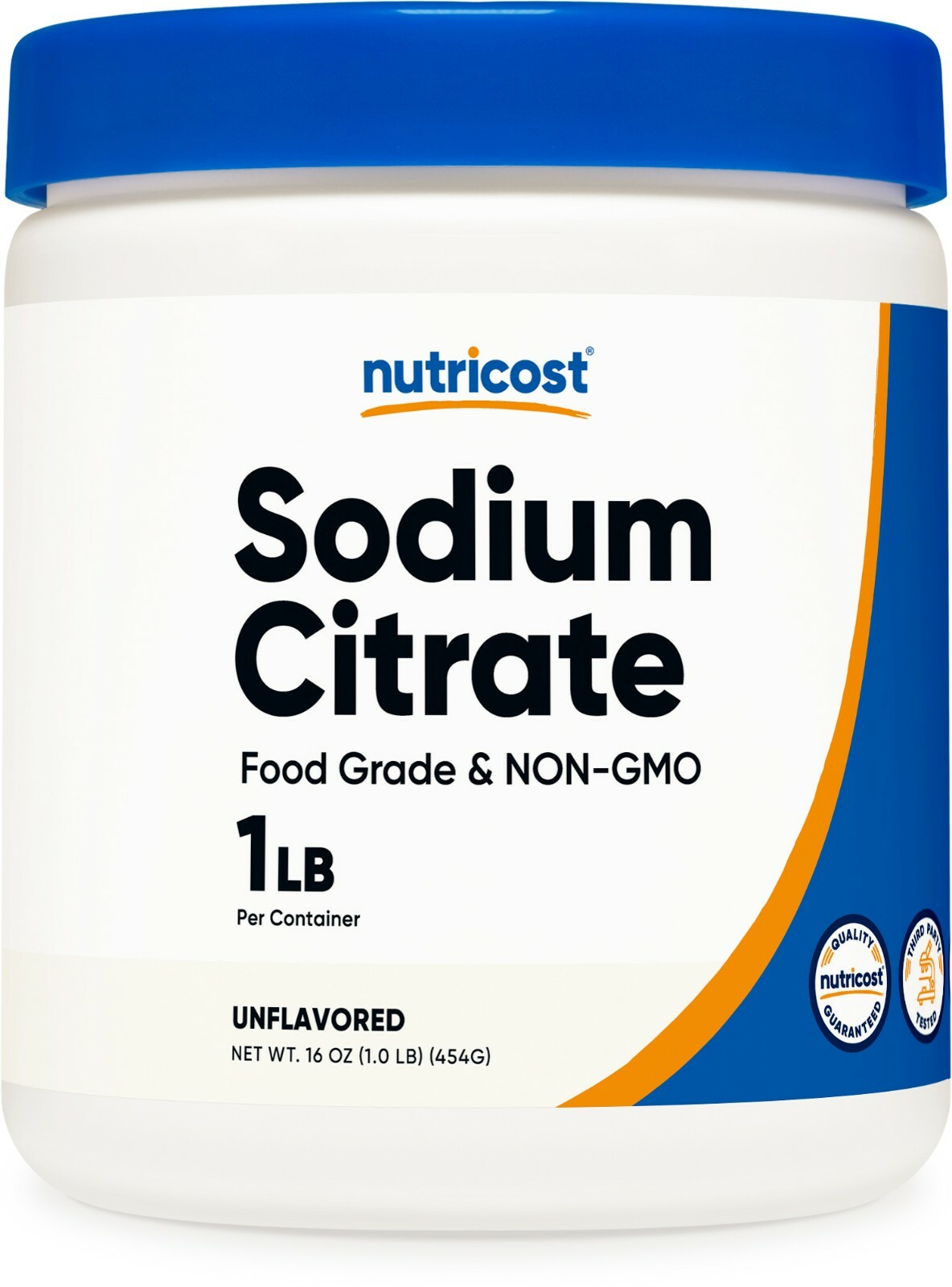 Порошок цитрата натрия Nutricost 1 фунт (16 унций) - пищевой, без ГМО