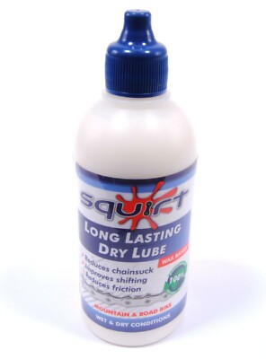 The Original Squirt Long Lasting Dry Chain Bicycle Bike Lube Wax Based 4oz