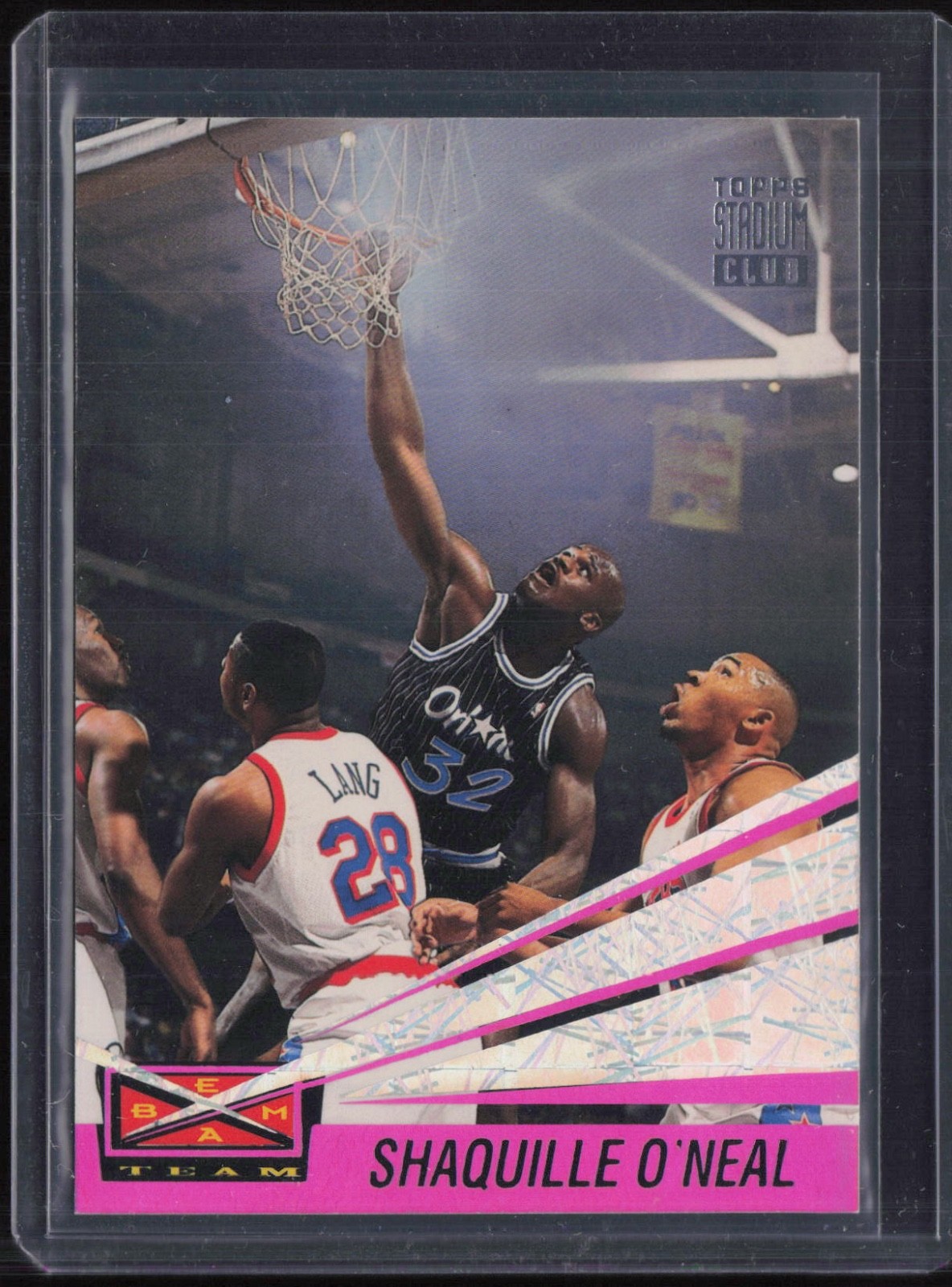 1993 Topps Stadium Club Beam Team #1 Shaquille O'Neal RC Rookie