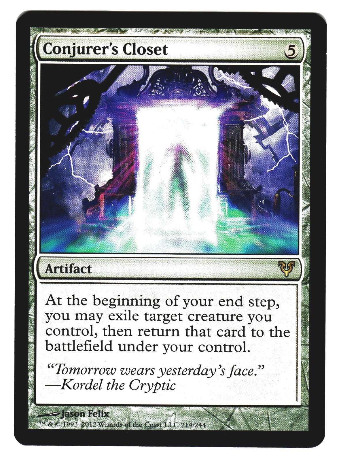 Conjurer's Closet 1x FOIL AVR MTG Avacyn Restored Rare MINT artifact Conjurer's Closet 1x FOIL AVR MTG Avacyn Restored Rare MINT artifact