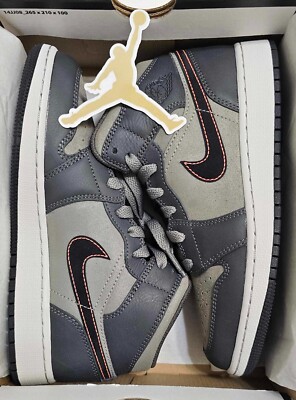 Nike Air Jordan 1 Mid SE BG Night Stadium Fear Grey FQ8341-017