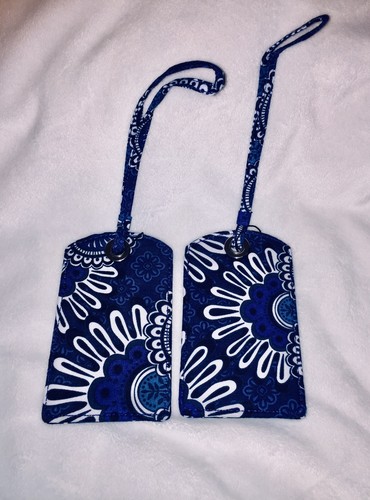 NWT Vera Bradley Luggage Tag ID in Blue Tapestry