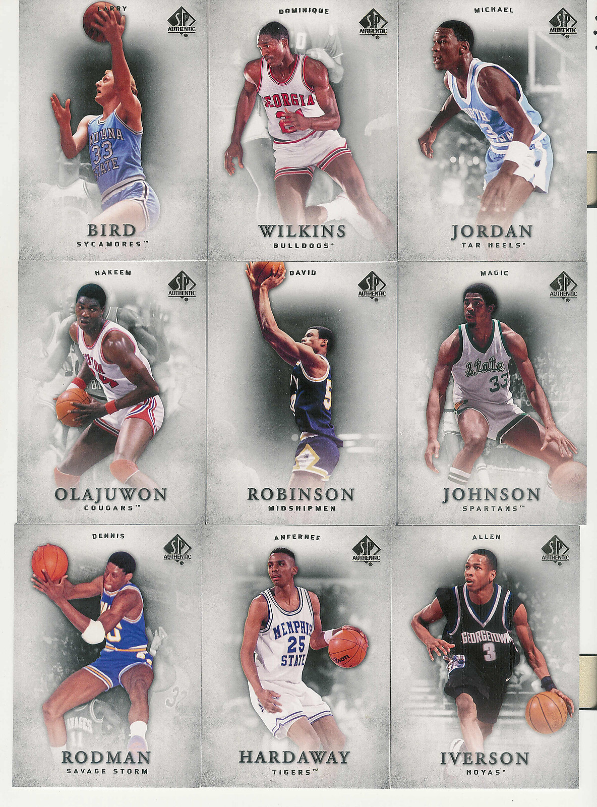 2012-13 UPPER DECK SP AUTHENTIC BASKETBALL COMPLETE BASE SET