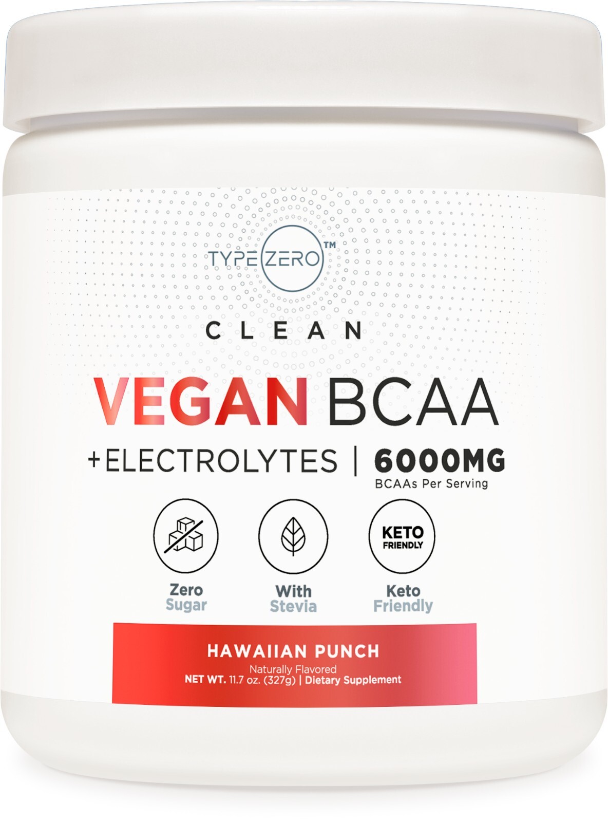 Type Zero Ultra Clean Vegan BCAA Powder + Electrolytes (Hawaiian Punch | 6G)