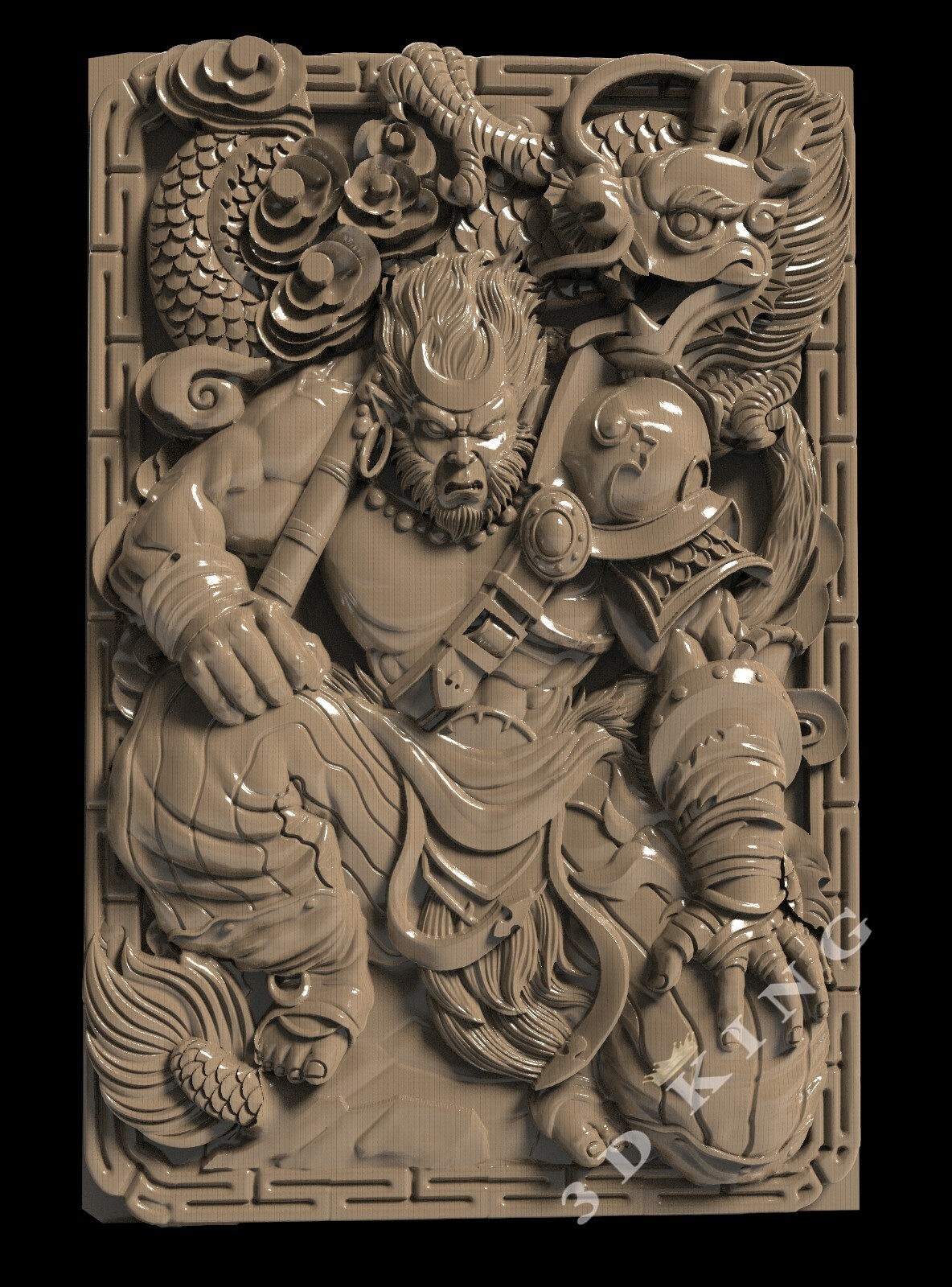 15 Pcs STL 3D Models MYTHYCAL ANIMALS for CNC Router 3D Printer Engraver Aspire