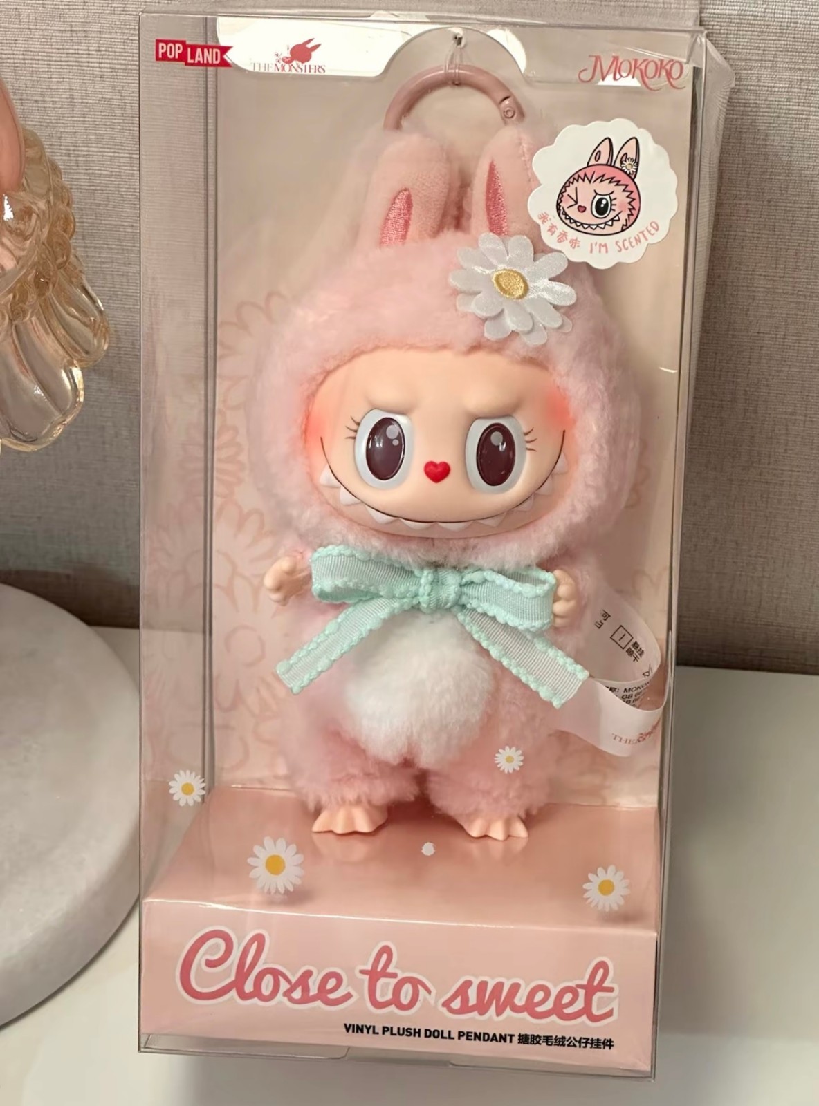 ぬいぐるみ POPMART Mokoko CloseToSweet LABUBU Labubu Mokoko Close to Sweet Vinyl Plush Doll Pendant