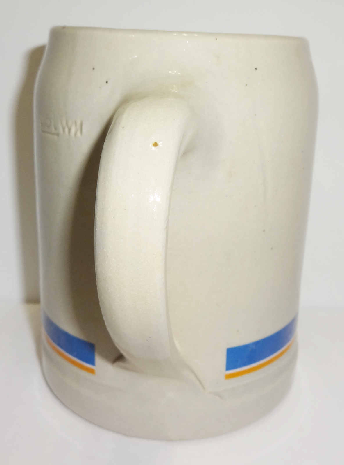 875 Jahre Langenselbold Volksbank German Pottery Stoneware .5 L Beer Stein MUG