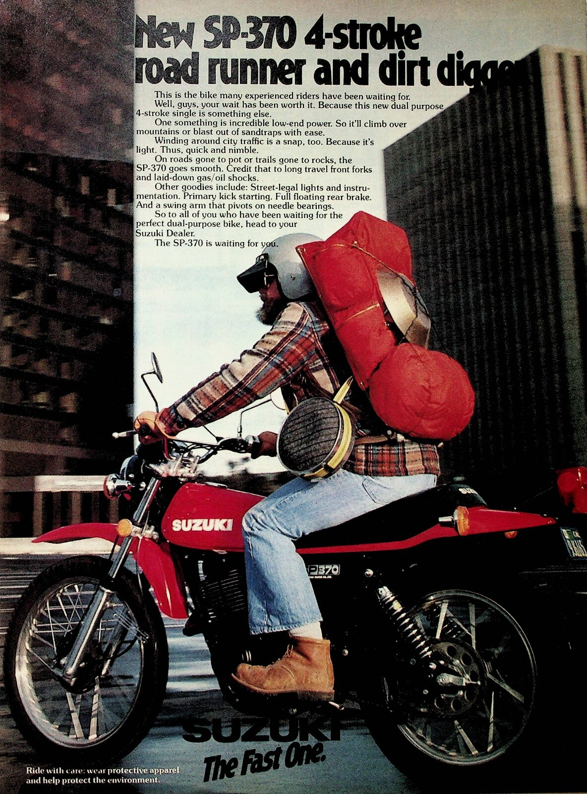1978 Suzuki SP-370 - Vintage Motorcycle Ad | eBay