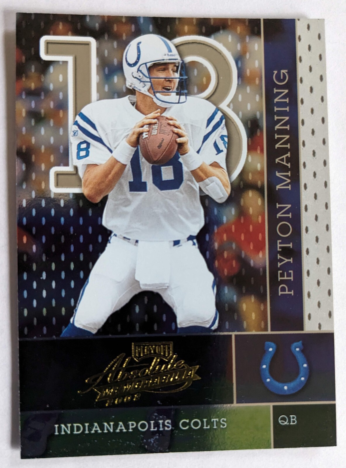PEYTON MANNING, 2002 PLAYOFF ABSOLUTE MEMORABILIA #104 | eBay