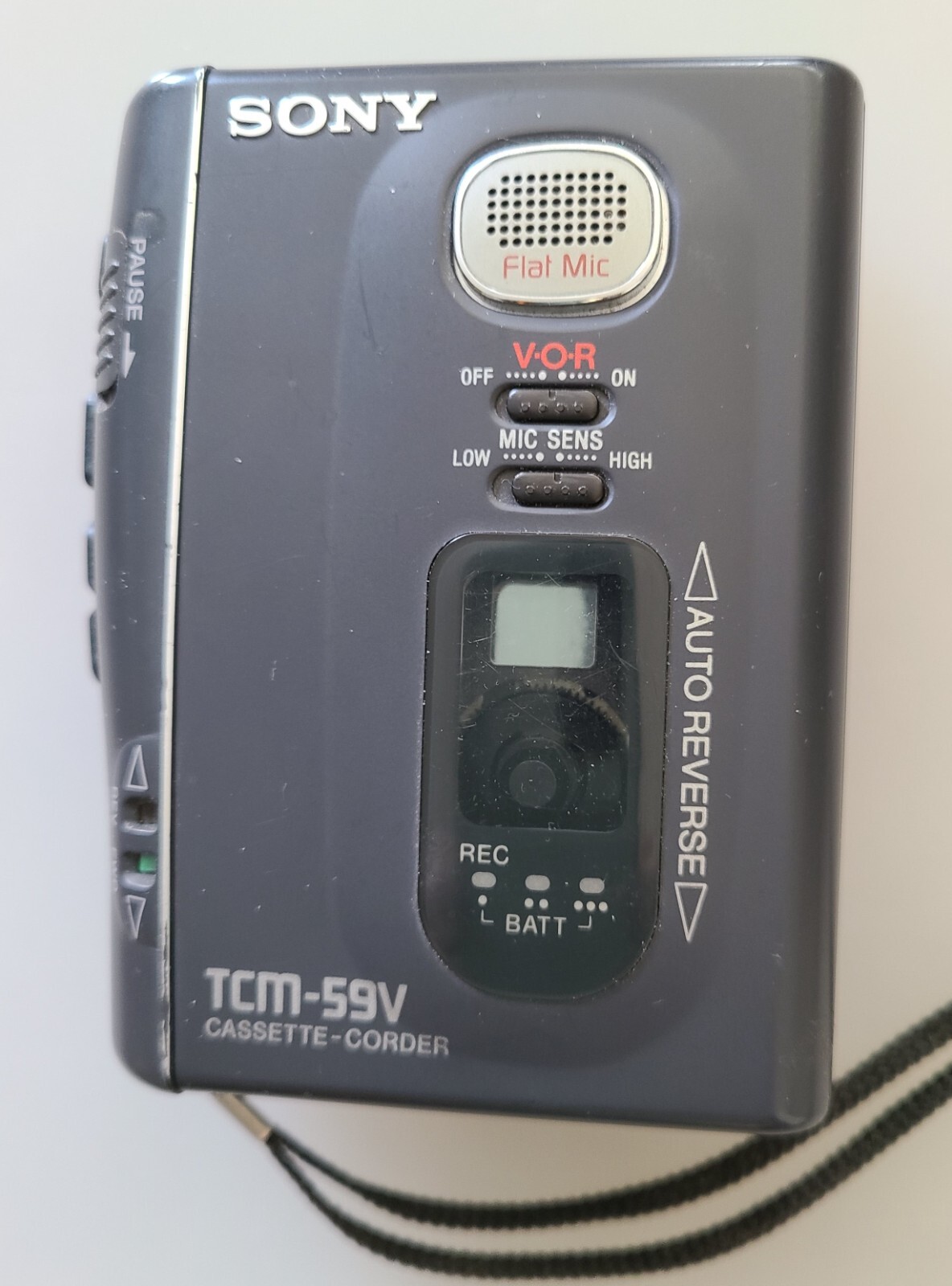 SONY TCM-59V External Speaker Cassette Voice Recorder Tape Handheld Player