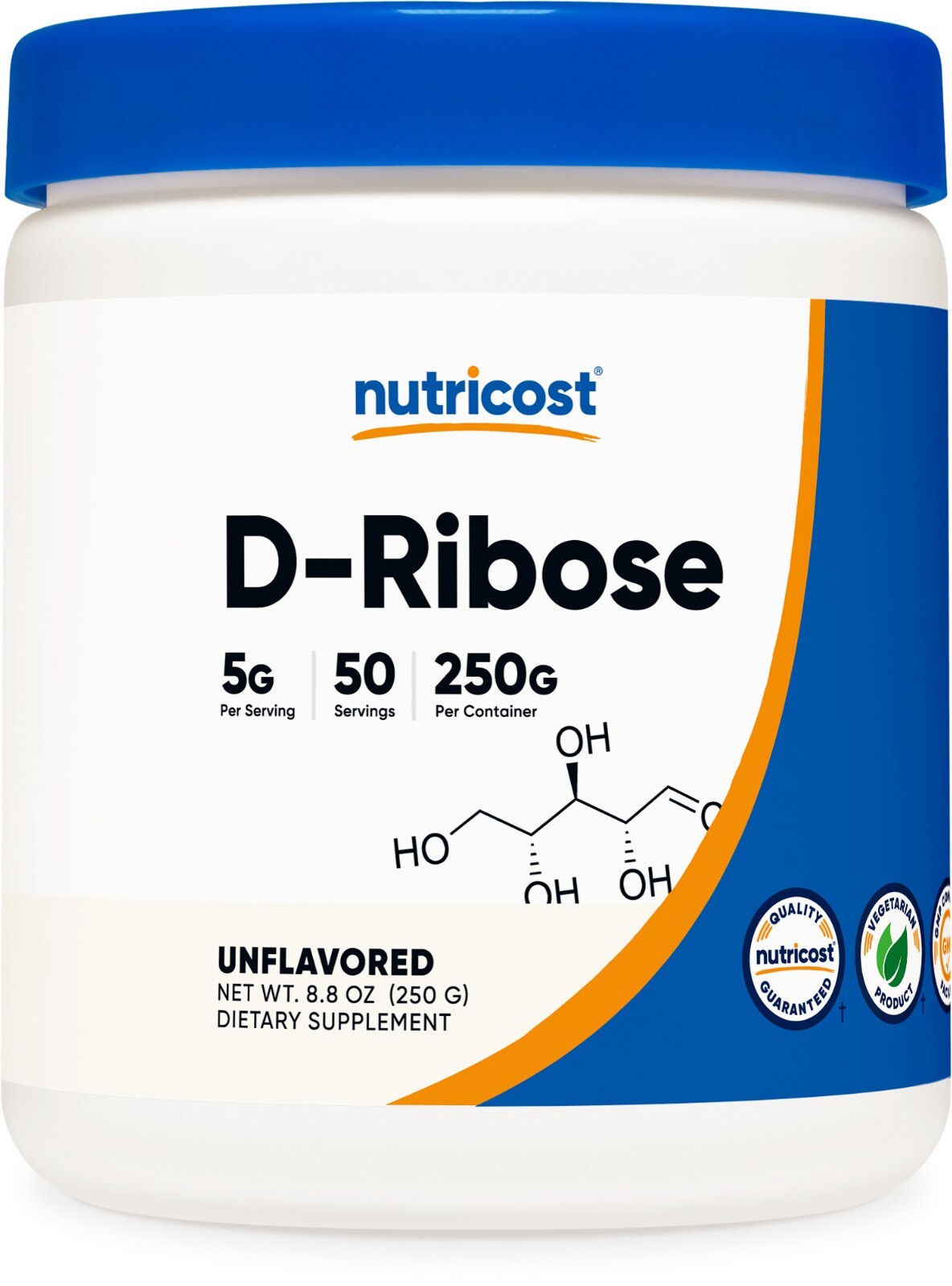 Nutricost Pure D-Ribose Powder (250 грамм) - D-рибоза высокого качества