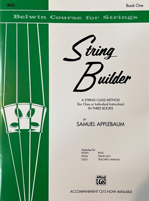 Belwin Course for Strings Series String Builder for Bass Book One 1 Music Book