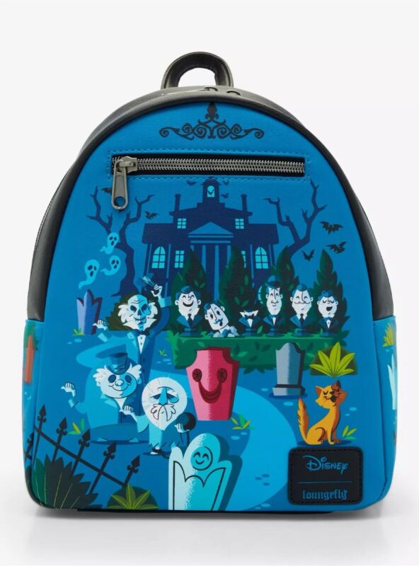 Loungefly Disney The Haunted Mansion Tour Cartoon Artwork Mini Backpack