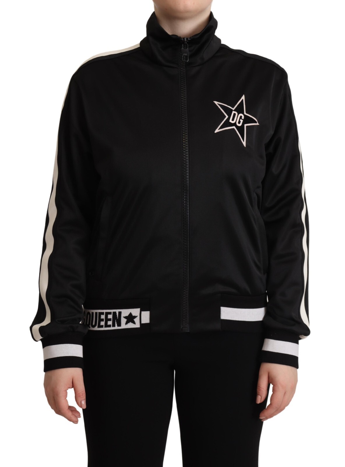 

DOLCE - GABBANA Свитер, кардиган на молнии, черный #DGMILLENNIALS IT42/US8/ $1000