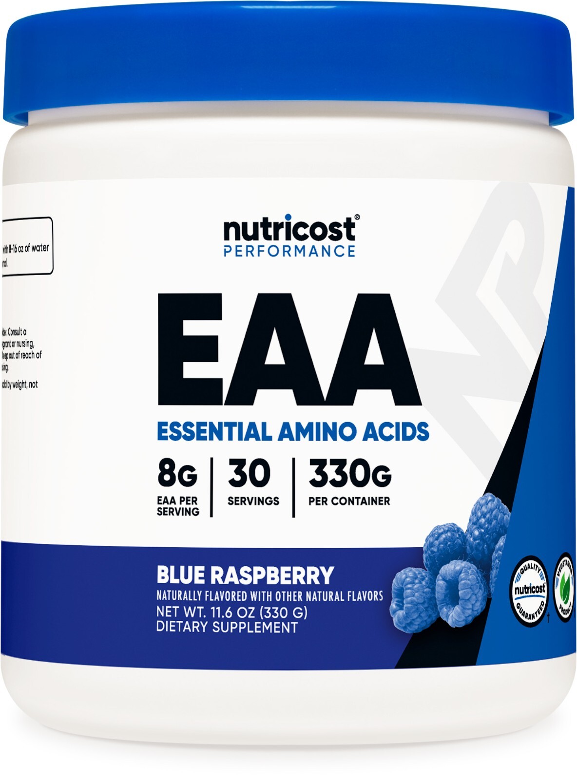 Nutricost EAA Powder, 30 порций (голубая малина) - незаменимые аминокислоты