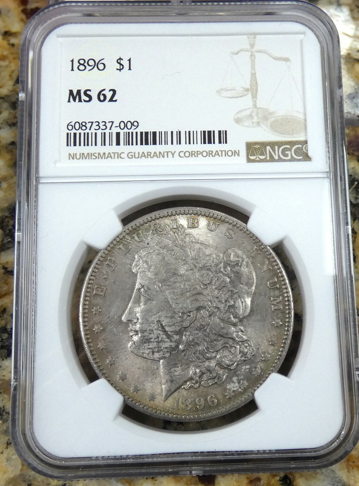 1896-P Morgan Silver Dollar NGC MS62 - bkp6087337-009