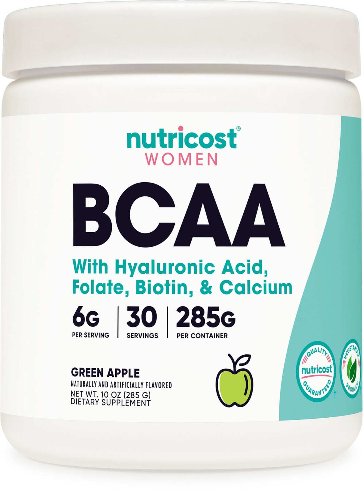 Nutricost BCAA для женщин (зеленое яблоко) 30 порций