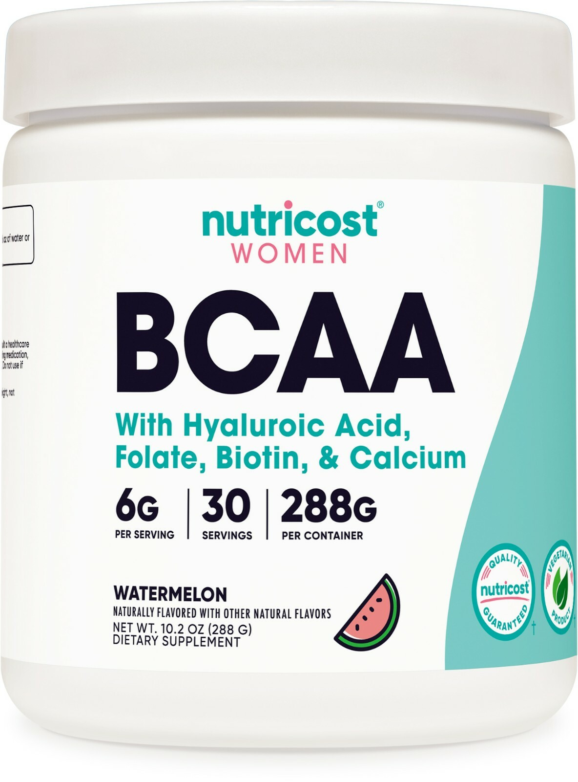Nutricost BCAA для женщин (арбуз) 30 порций - без глютена и без ГМО