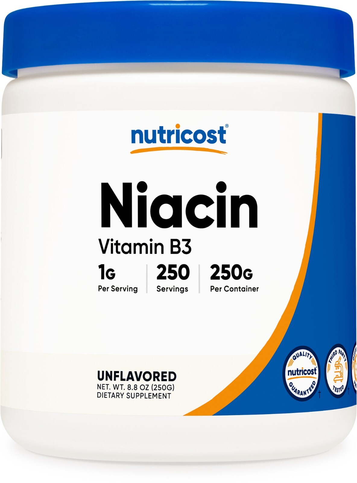 Nutricost Niacin Vitamin B3 Powder 250 граммов - 1 г на порцию