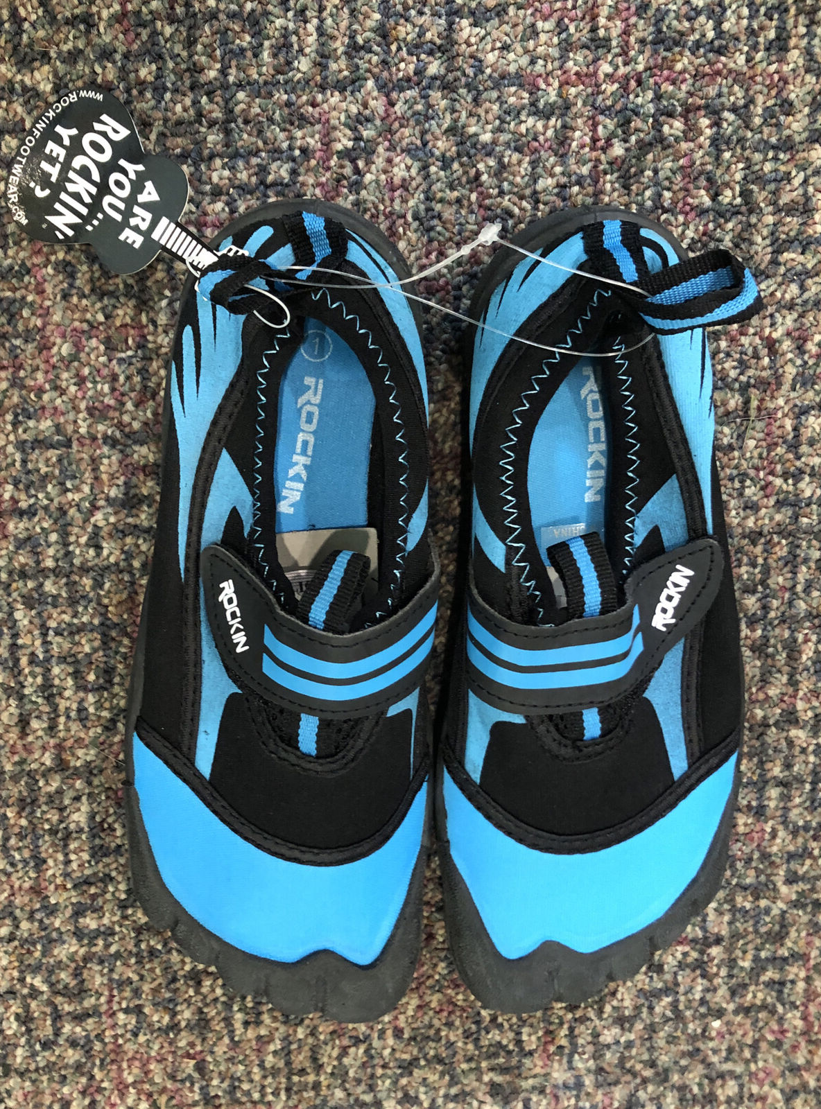 Rockin Kids Water Shoes Blue Black US Size 1 eBay