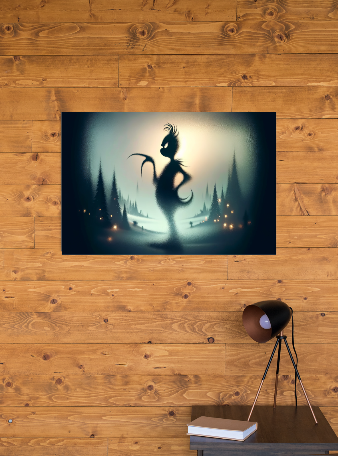 THE GRINCH CHRISTMAS STRETCHED CANVAS WALL ART READY TO HANG CP383