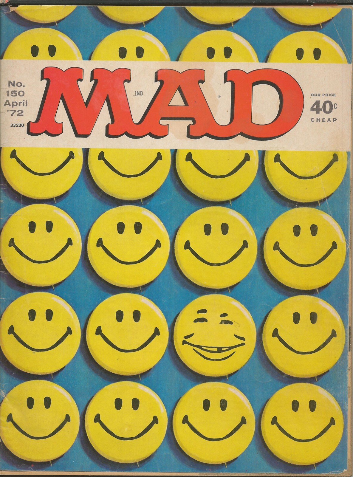 ORIGINAL Vintage Apr 1972 Mad Magazine #150 Smiley Face | eBay