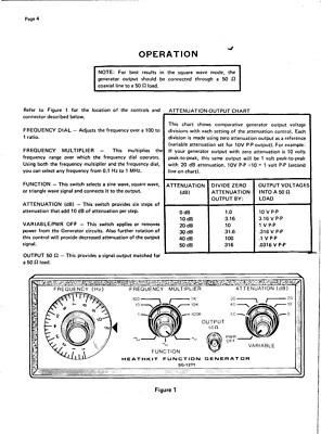 Assembly & Operation Manual for Heathkit SG-1271