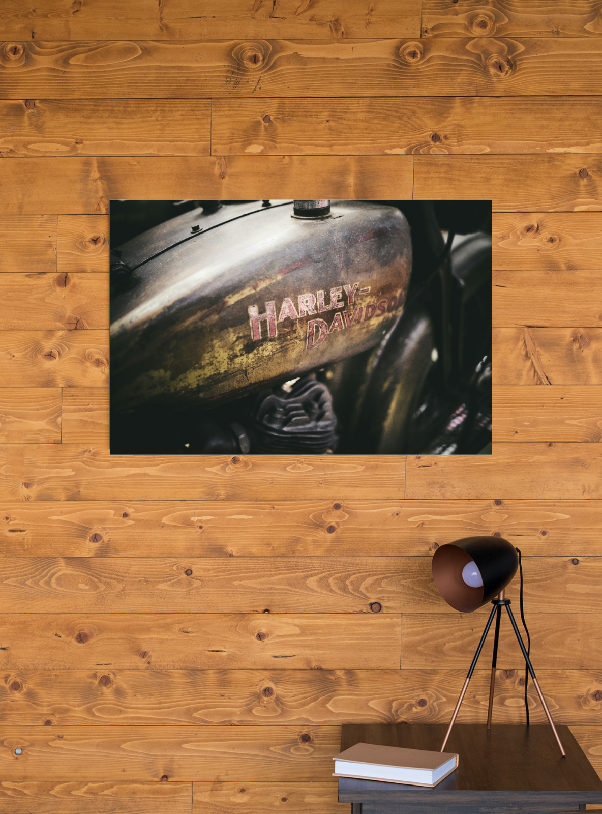 HARLEY DAVIDSON MOTORCYCLES STRETCHED CANVAS WALL ART READY TO HANG CP370